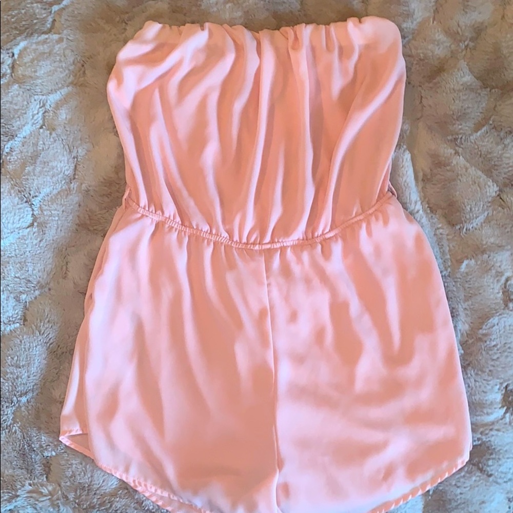 Blush Pink strapless short jumper